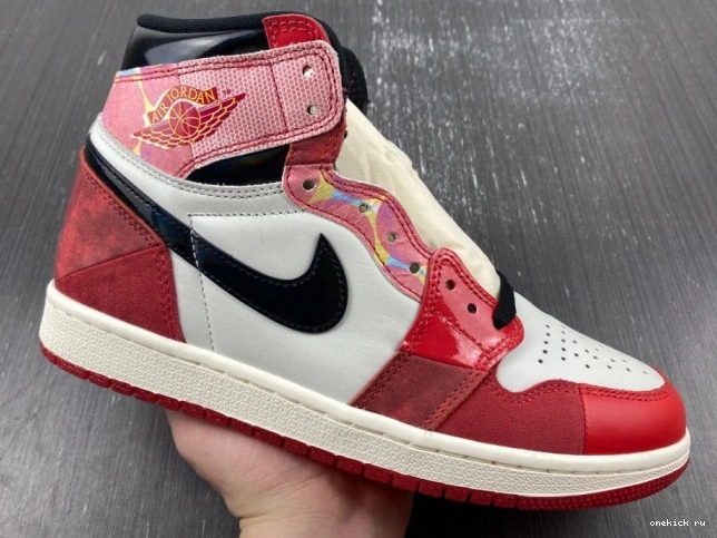 Chep Onekick 1 SPIDER-VERSE THE JORDAN HIGH ACROSS SPIDER-MAN DV1748-601 OG 0813